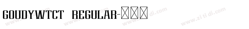 goudywtct  regular字体转换